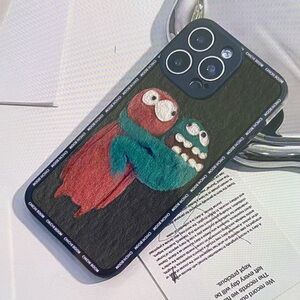 Black Cartoon Character Phone Case
